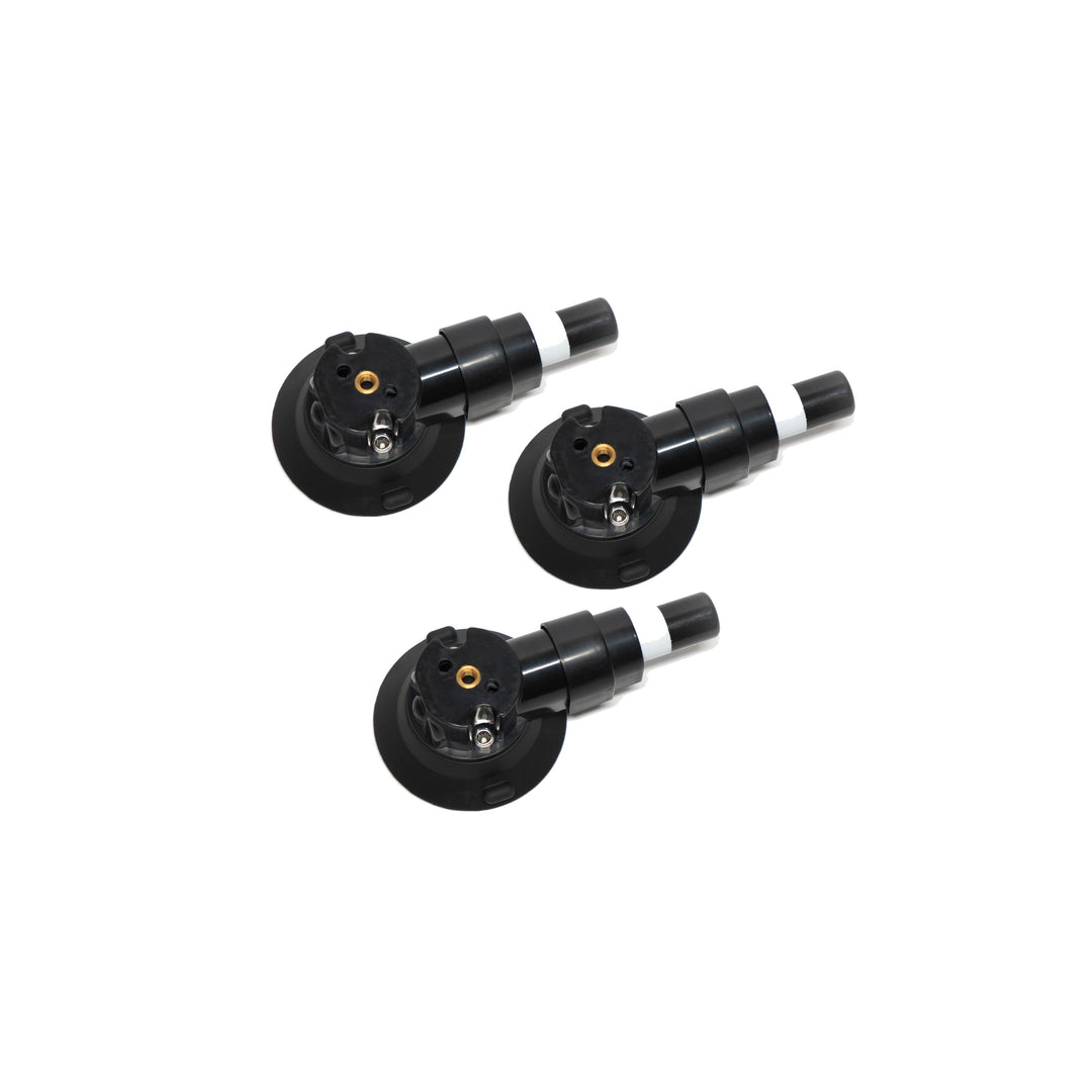 Three hand-pump vacuum suction cups for the Starlink Mini Quick Release Mount